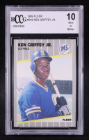 Ken Griffey Jr. 1989 Fleer Glossy #548 RC (BCCG 10) at PristineAuction.com