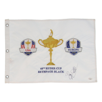 Bryson DeChambeau Signed 2025 Ryder Cup Golf Pin Flag (PSA) at PristineAuction.com