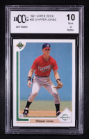 Chipper Jones 1991 Upper Deck #55 RC (BCCG 10) at PristineAuction.com