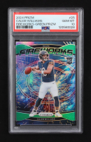 Caleb Williams 2024 Panini Fireworks Green Prizm #25 RC (PSA 10) at PristineAuction.com