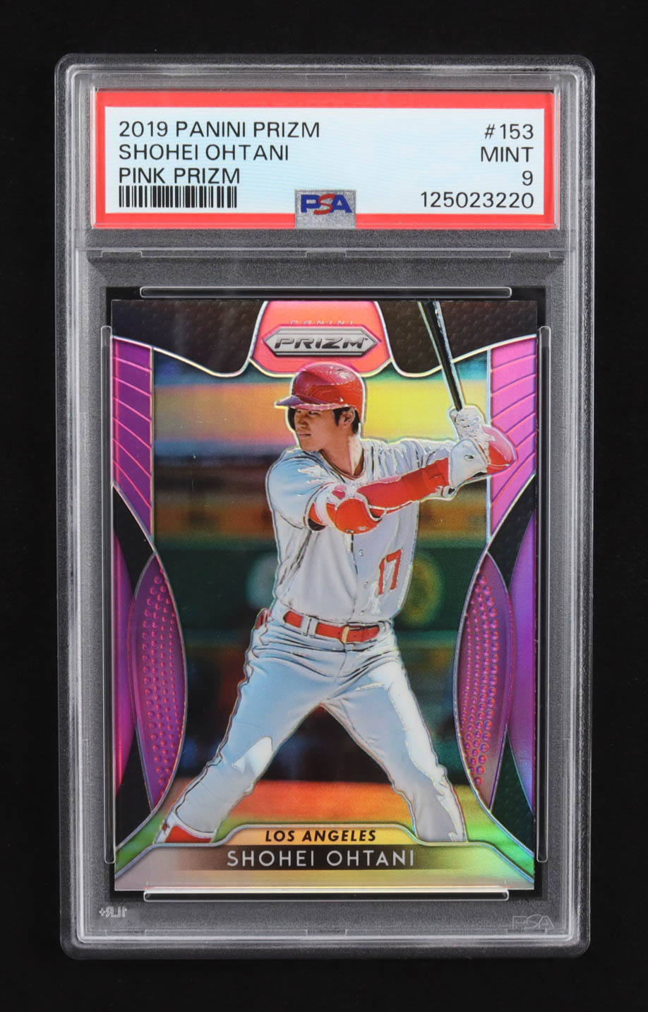 Shohei Ohtani 2019 Panini Pink Prizm #153 (PSA 9) at PristineAuction.com Shohei Ohtani 2019 Panini Pink Prizm #153 (PSA 9) at PristineAuction.com