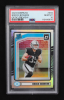 Brock Bowers 2024 Panini Donruss Optic Preview RR #394 RC (PSA 10) at PristineAuction.com