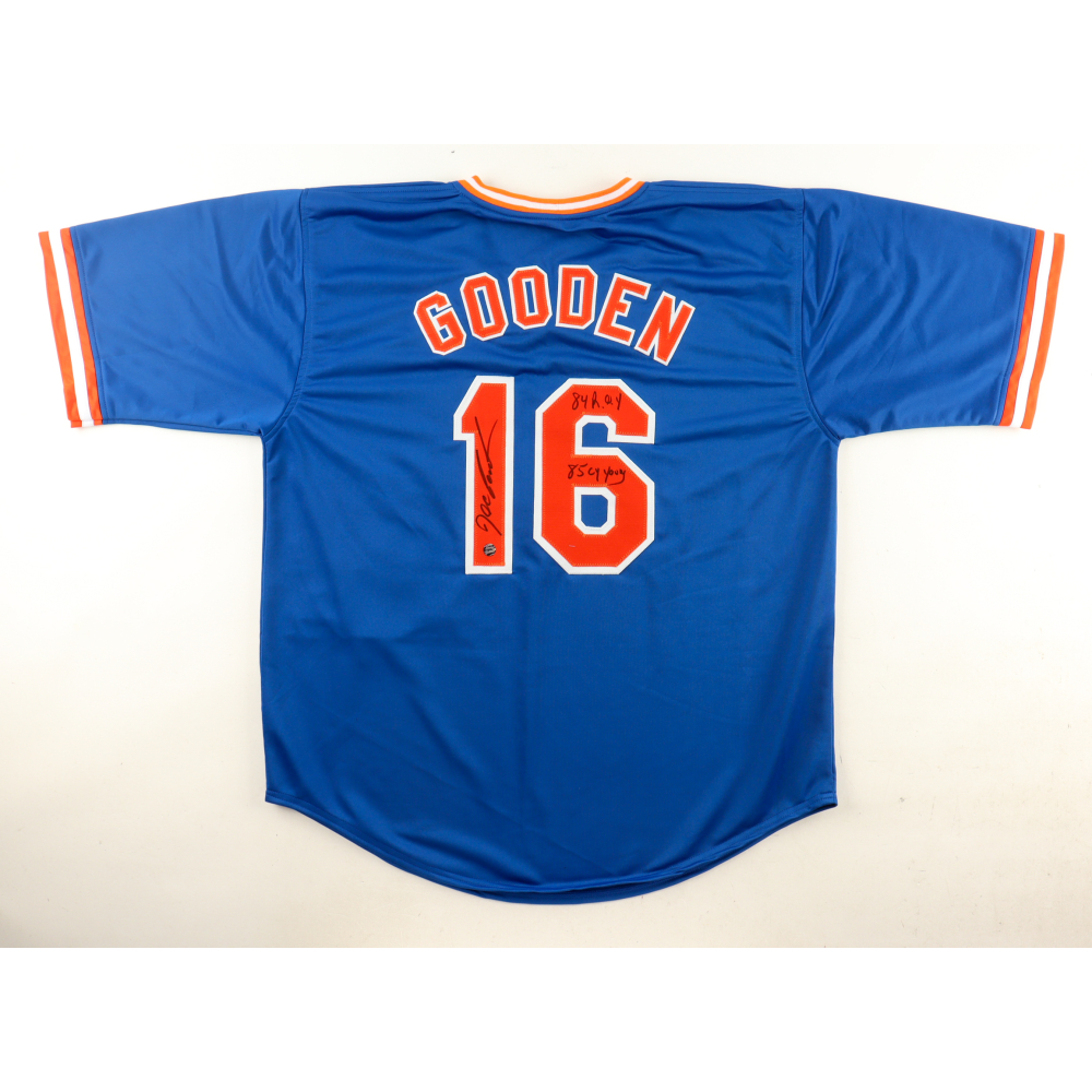 Dwight "Doc" Gooden Signed Jersey Inscribed "84 R.O.Y." & "85 CY Young" (AWM) at PristineAuction.com