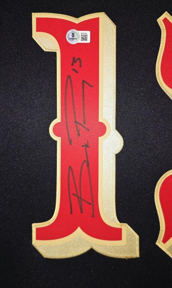 Brock Purdy Signed 49ers Custom Framed Nike Jersey with LED Display & (2) PSA 10 Graded Rookie Cards (Beckett) at PristineAuction.com Brock Purdy Signed 49ers Custom Framed Nike Jersey with LED Display & (2) PSA 10 Graded Rookie Cards (Beckett) at PristineAuction.com