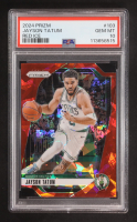 Jayson Tatum 2024-25 Panini Prizm Prizms Red Ice #103 (PSA 10) at PristineAuction.com