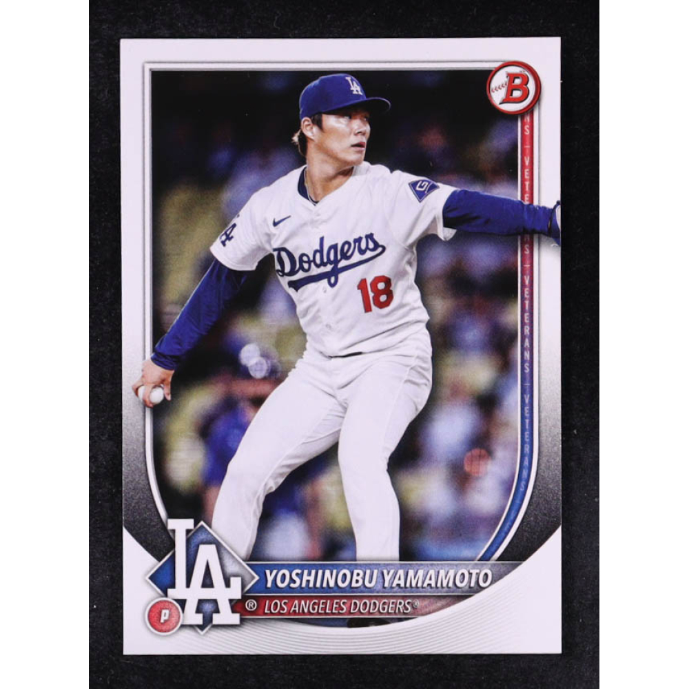Yoshinobu Yamamoto 2025 Bowman #18 at PristineAuction.com