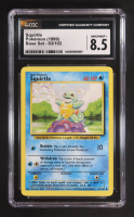 Squirtle 1999 Pokemon Base Unlimited #63 (CGC 8.5) at PristineAuction.com