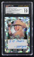 Hailey "Hawk Tuah" Welch 2024 Leaf Pop Century Preview Web Exclusives Silver Crystals Autographs #PCPHW1 (CGC x JSA 10 | Auto Grade CGC x JSA 10) at PristineAuction.com