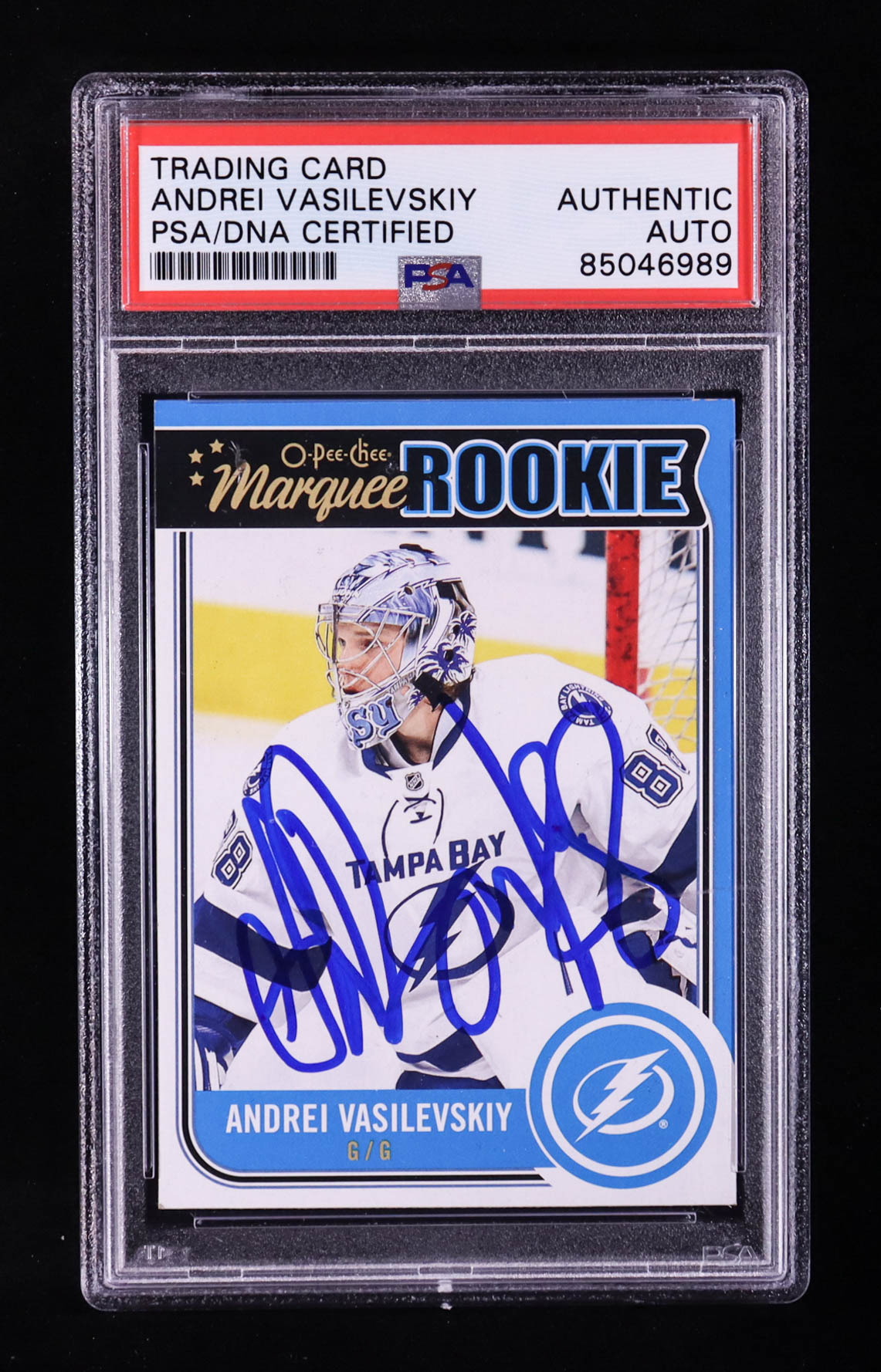 Andrei Vasilevskiy Signed 2014-15 O-Pee-Chee Update #U15 RC (PSA) at PristineAuction.com Andrei Vasilevskiy Signed 2014-15 O-Pee-Chee Update #U15 RC (PSA) at PristineAuction.com