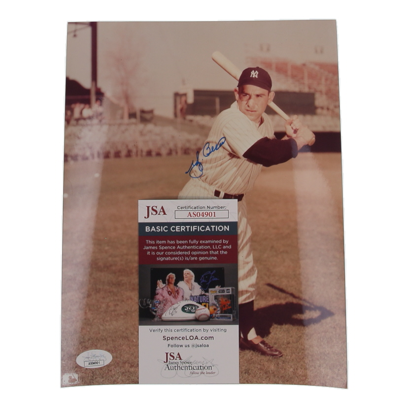 Yogi Berra Signed Yankees 8x10 Photo (JSA) at PristineAuction.com Yogi Berra Signed Yankees 8x10 Photo (JSA) at PristineAuction.com
