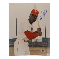 Lou Brock Signed Cardinals 8x10 Photo (PSA) at PristineAuction.com