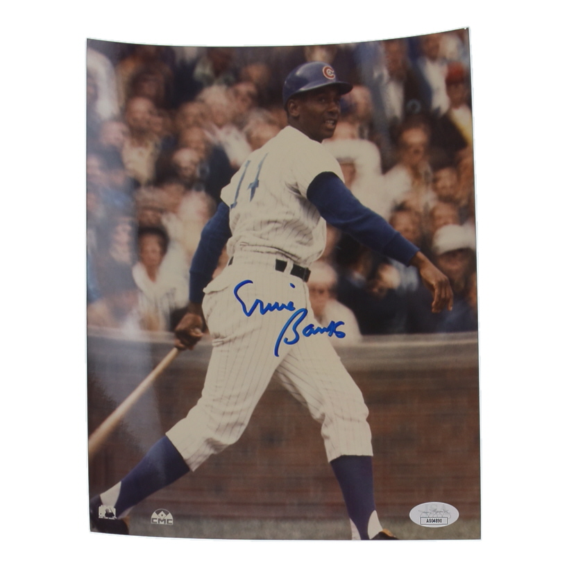 Ernie Banks Signed Cubs 8x10 Photo (JSA) at PristineAuction.com Ernie Banks Signed Cubs 8x10 Photo (JSA) at PristineAuction.com