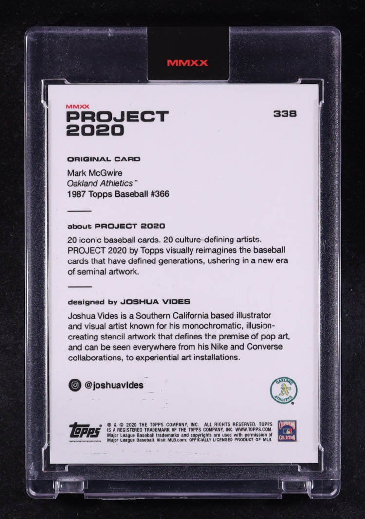 Mark McGwire 2020 Topps Project 2020 #338 at PristineAuction.com Mark McGwire 2020 Topps Project 2020 #338 at PristineAuction.com