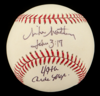 Mike Matheny Signed OML Baseball Inscribed "49th Cardinal Mgr." (PSA) at PristineAuction.com