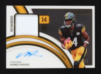 George Pickens 2022 Panini Immaculate Collection Rookie Patch Numbers Autographs #INA-GPI RC #04/14 at PristineAuction.com