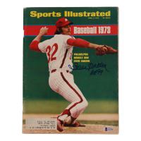 Steve Carlton Signed 1973 Sports Illustrated Magazine Inscribed "HOF 94" (Beckett) at PristineAuction.com