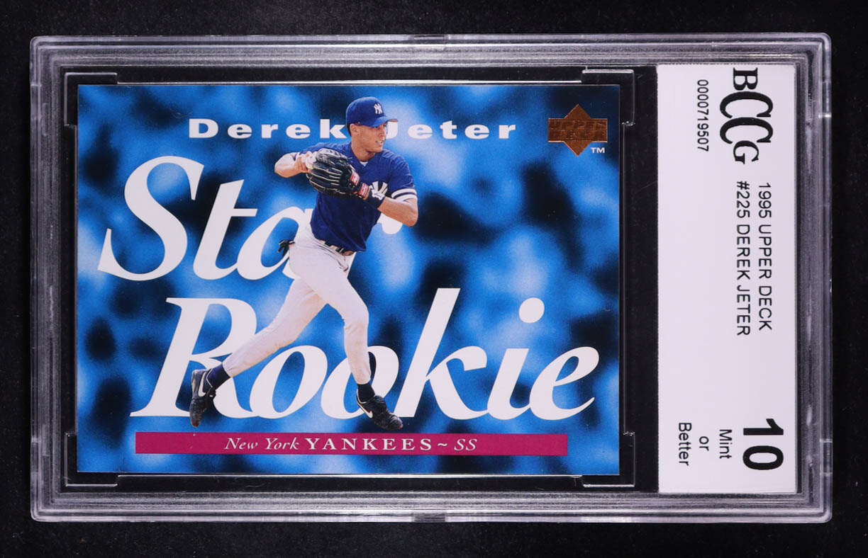Derek Jeter 1995 Upper Deck #225 RC (BCCG 10) at PristineAuction.com Derek Jeter 1995 Upper Deck #225 RC (BCCG 10) at PristineAuction.com