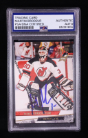 Martin Brodeur Signed 1993-94 Ultra #357 RC (PSA) at PristineAuction.com
