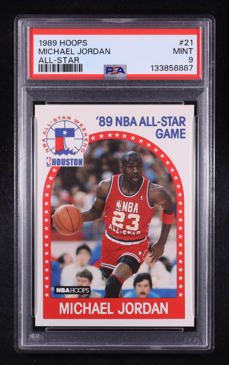Michael Jordan 1989-90 Hoops #21 AS (PSA 9) at PristineAuction.com Michael Jordan 1989-90 Hoops #21 AS (PSA 9) at PristineAuction.com