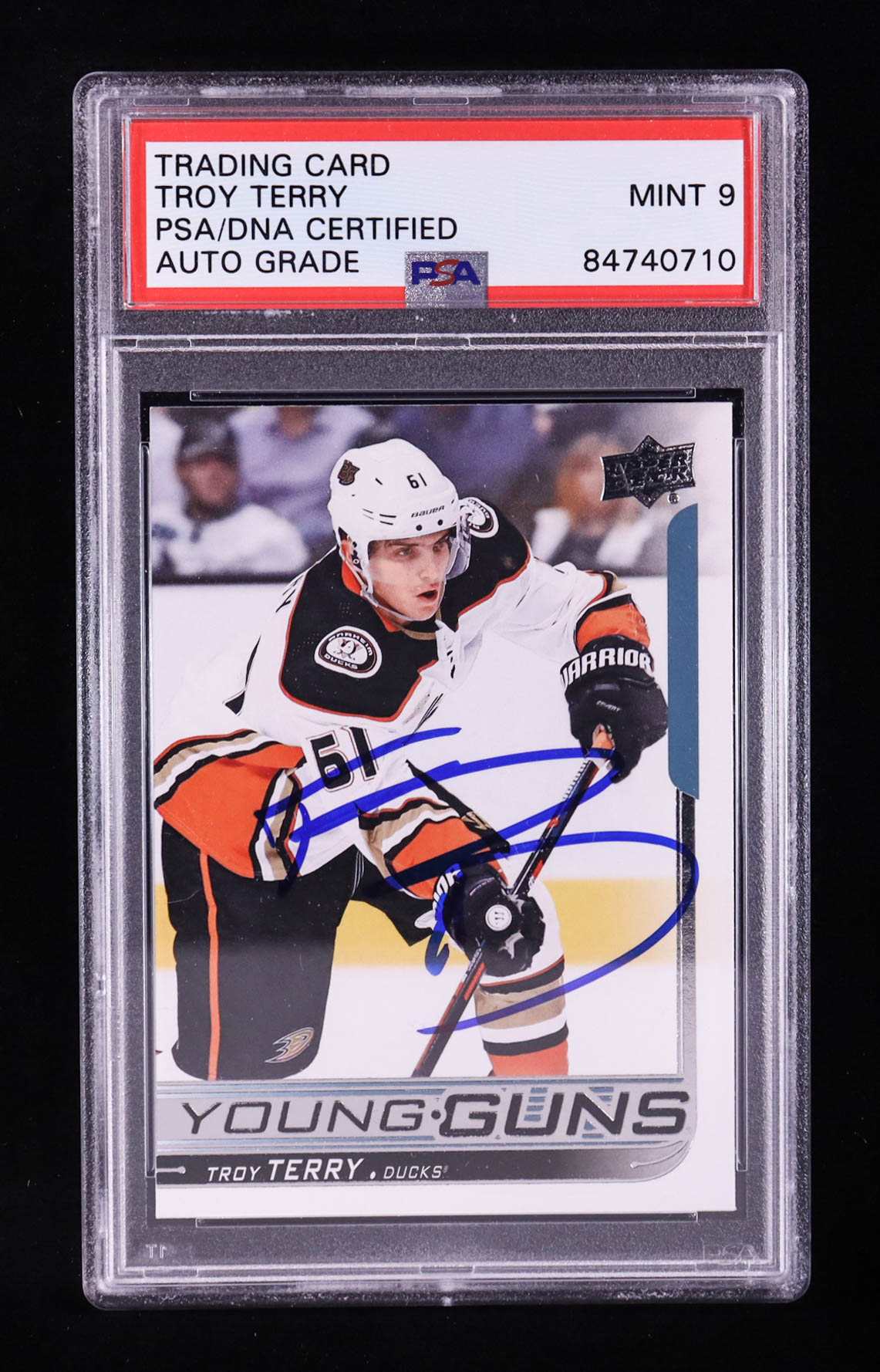 Troy Terry Signed 2018-19 Upper Deck #239 YG RC (PSA | Auto 9) at PristineAuction.com Troy Terry Signed 2018-19 Upper Deck #239 YG RC (PSA | Auto 9) at PristineAuction.com