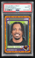 Jayden Daniels 2024 Score Halloween Rising Stars Pumpkin #26 RC (PSA 10) at PristineAuction.com