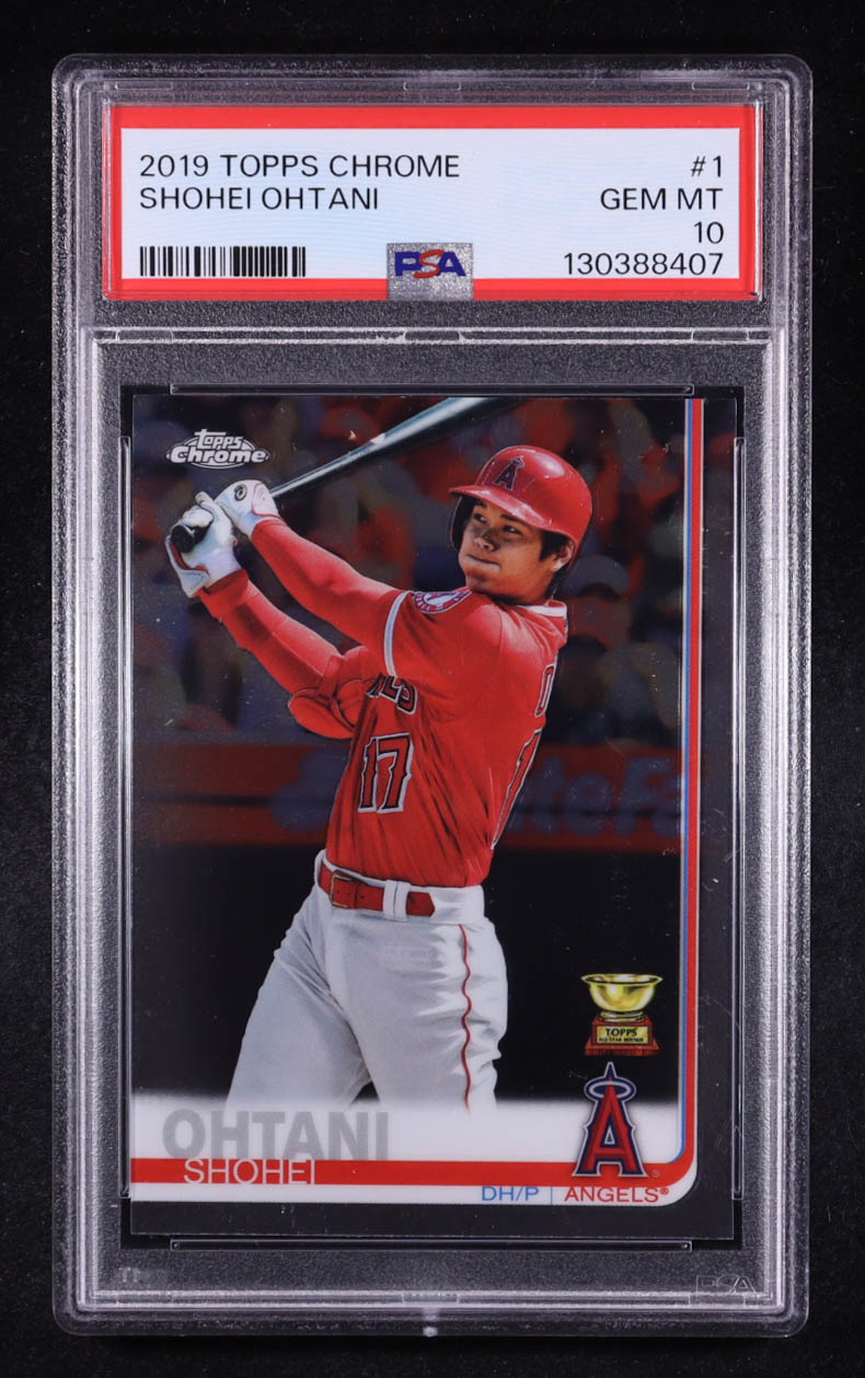 Shohei Ohtani 2019 Topps Chrome #1 (PSA 10) at PristineAuction.com Shohei Ohtani 2019 Topps Chrome #1 (PSA 10) at PristineAuction.com