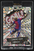 Lamine Yamal 2024 Wild Card Comix GOAL! Silver Mosaic #ACBLG-LY03 #1/2 RC at PristineAuction.com