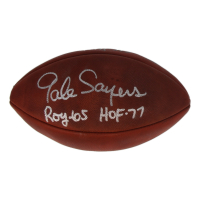 Gale Sayers Signed NFL Football Inscribed "HOF 77" & "ROY 65" (JSA) at PristineAuction.com