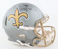 Alvin Kamara Signed Saints Full-Size Authentic On-Field Flash Alternate Speed Helmet (Beckett) at PristineAuction.com