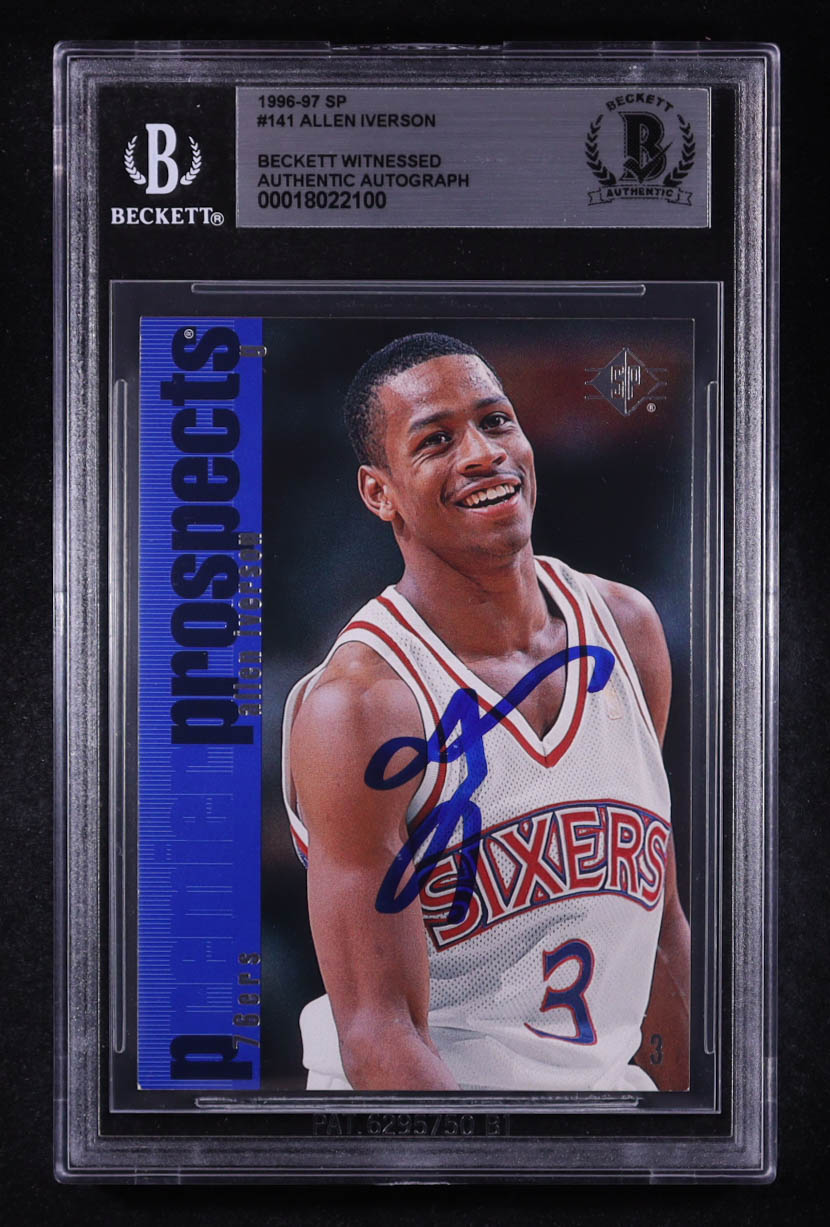 Allen Iverson Signed 1996-97 SP #141 RC (BGS) at PristineAuction.com Allen Iverson Signed 1996-97 SP #141 RC (BGS) at PristineAuction.com