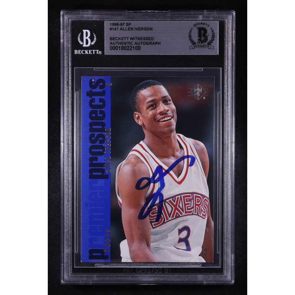 Allen Iverson Signed 1996-97 SP #141 RC (BGS) at PristineAuction.com