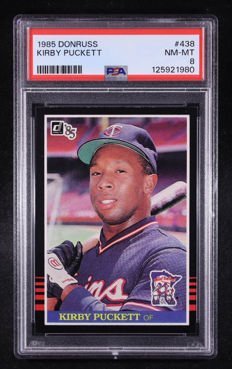 Kirby Puckett 1985 Donruss #438 RC (PSA 8) at PristineAuction.com Kirby Puckett 1985 Donruss #438 RC (PSA 8) at PristineAuction.com