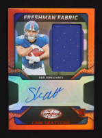 Cam Skattebo 2025 Panini Certified Freshman Fabric Mirror Signatures Orange #FBC-CSO RC #210/249 at PristineAuction.com