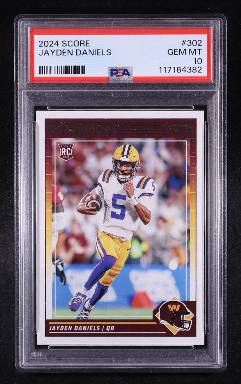 Jayden Daniels 2024 Score #302 RC (PSA 10) at PristineAuction.com Jayden Daniels 2024 Score #302 RC (PSA 10) at PristineAuction.com