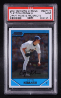 Clayton Kershaw 2007 Bowman Chrome Draft Future's Game Prospects #BDPP77 (PSA 9) at PristineAuction.com