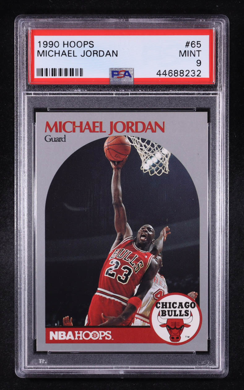 Michael Jordan 1990-91 Hoops #65 (PSA 9) at PristineAuction.com Michael Jordan 1990-91 Hoops #65 (PSA 9) at PristineAuction.com