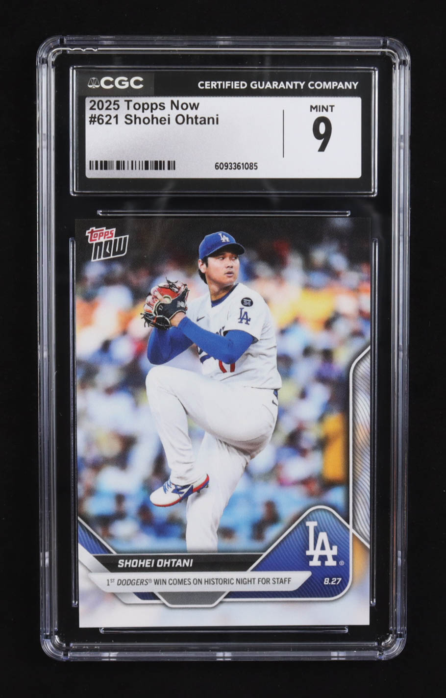 Shohei Ohtani 2025 Topps Now #621 (CGC 9) at PristineAuction.com Shohei Ohtani 2025 Topps Now #621 (CGC 9) at PristineAuction.com