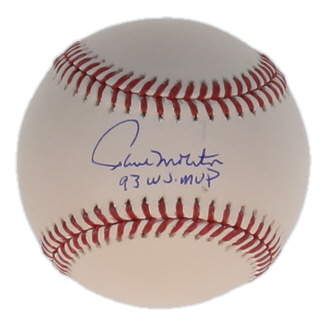 Paul Molitor Signed OML Baseball Inscribed "93 W.S. MVP" (JSA) at PristineAuction.com Paul Molitor Signed OML Baseball Inscribed "93 W.S. MVP" (JSA) at PristineAuction.com