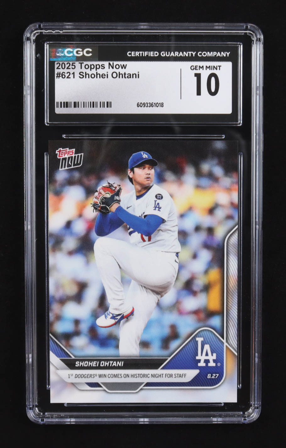 Shohei Ohtani 2025 Topps Now #621 (CGC 10) at PristineAuction.com Shohei Ohtani 2025 Topps Now #621 (CGC 10) at PristineAuction.com