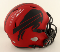 Josh Allen Signed Bills Full-Size Rave Alternate Speed Helmet (Beckett) at PristineAuction.com