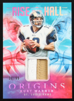 Kurt Warner 2025 Panini Origins Rise to the Hall Jerseys Turquoise #29 #30/99 at PristineAuction.com