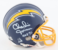 Charlie Joiner Signed Chargers Mini Helmet Inscribed "HOF 96" (JSA) at PristineAuction.com