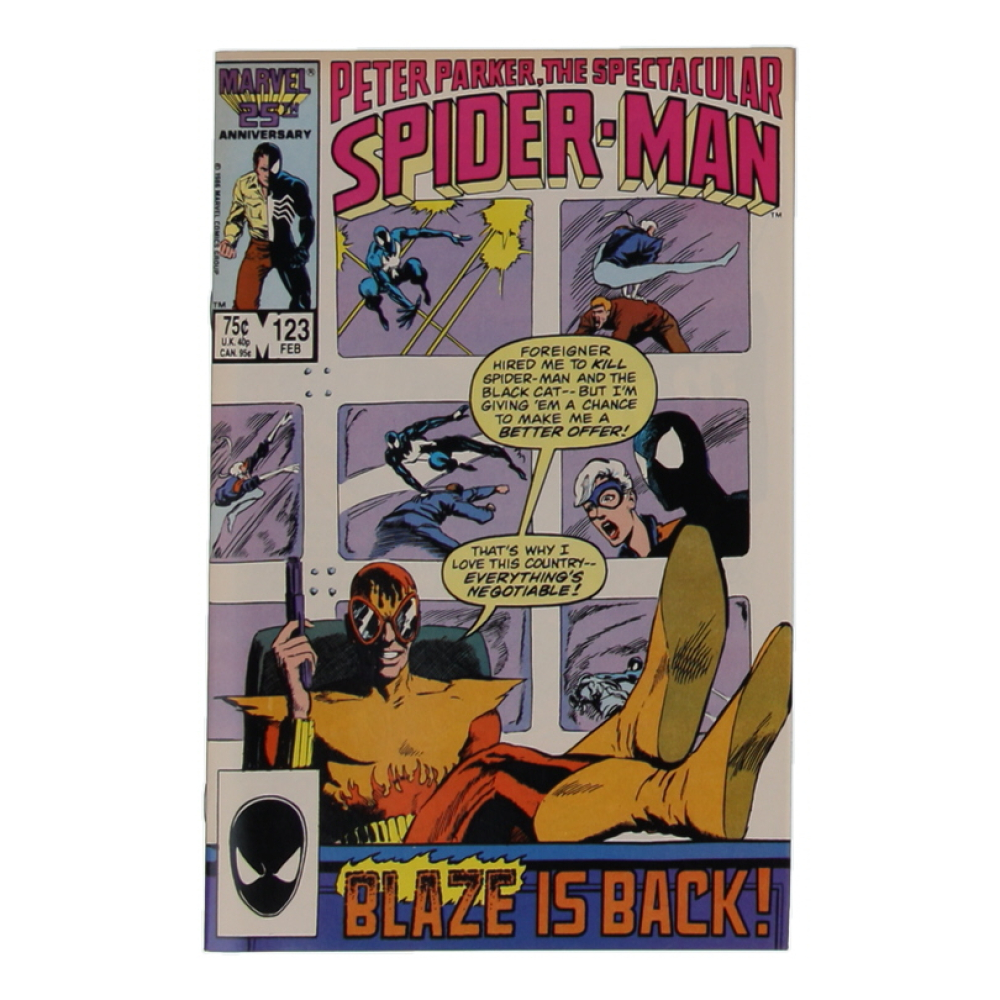 1987 "The Spectacular Spider-Man" Issue #123 Marvel Comic Book at PristineAuction.com