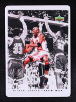 Michael Jordan 1992 Upper Deck Team MVP Porcelain #956/1000 at PristineAuction.com