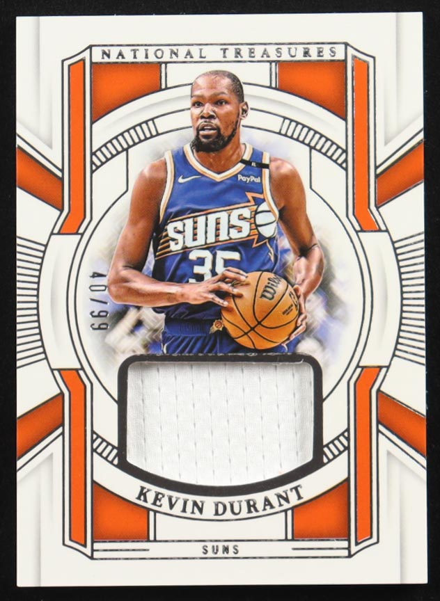 Kevin Durant 2024-25 Panini National Treasures Franchise Treasures Materials #11 #40/99 at PristineAuction.com Kevin Durant 2024-25 Panini National Treasures Franchise Treasures Materials #11 #40/99 at PristineAuction.com