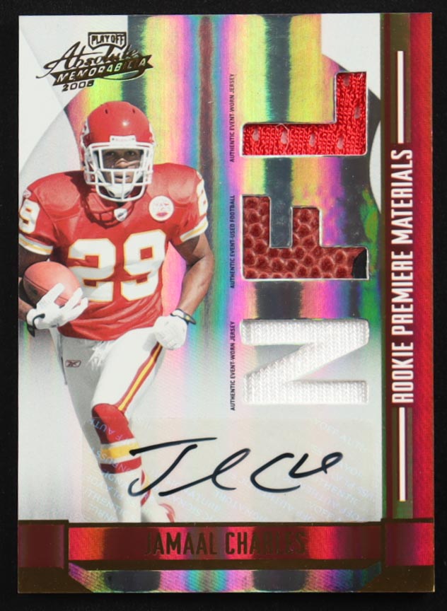 Jamaal Charles 2008 Absolute Memorabilia RPM AU #257 #271/299 RC at PristineAuction.com Jamaal Charles 2008 Absolute Memorabilia RPM AU #257 #271/299 RC at PristineAuction.com