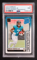 Brian Thomas Jr. 2024 Donruss Rated Rookies Throwback #7 RC (PSA 9) at PristineAuction.com