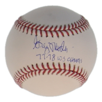 Greg Nettles Signed OML Baseball Inscribed "77-78 WSC Champs" (JSA) at PristineAuction.com
