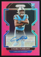 Chuba Hubbard 2021 Panini Prizm Rookie Autographs Prizms Pink #355 RC at PristineAuction.com