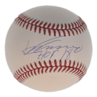 Vladimir Guerrero Sr. Signed OML Baseball Inscribed "HOF 18" (JSA) at PristineAuction.com